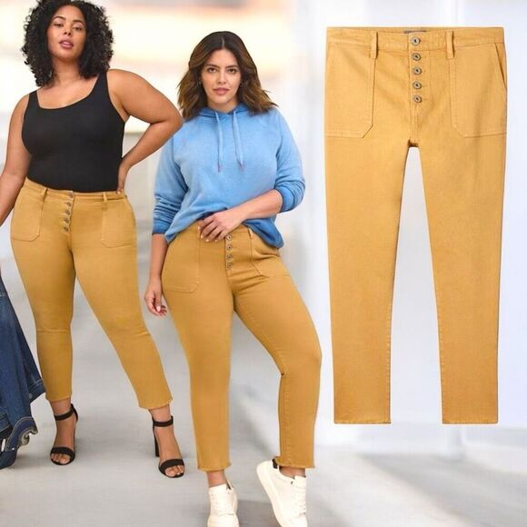 Torrid Golden Mom Straight Vintage Stretch High-Rise Jean Size 16S - Picture 1 of 9